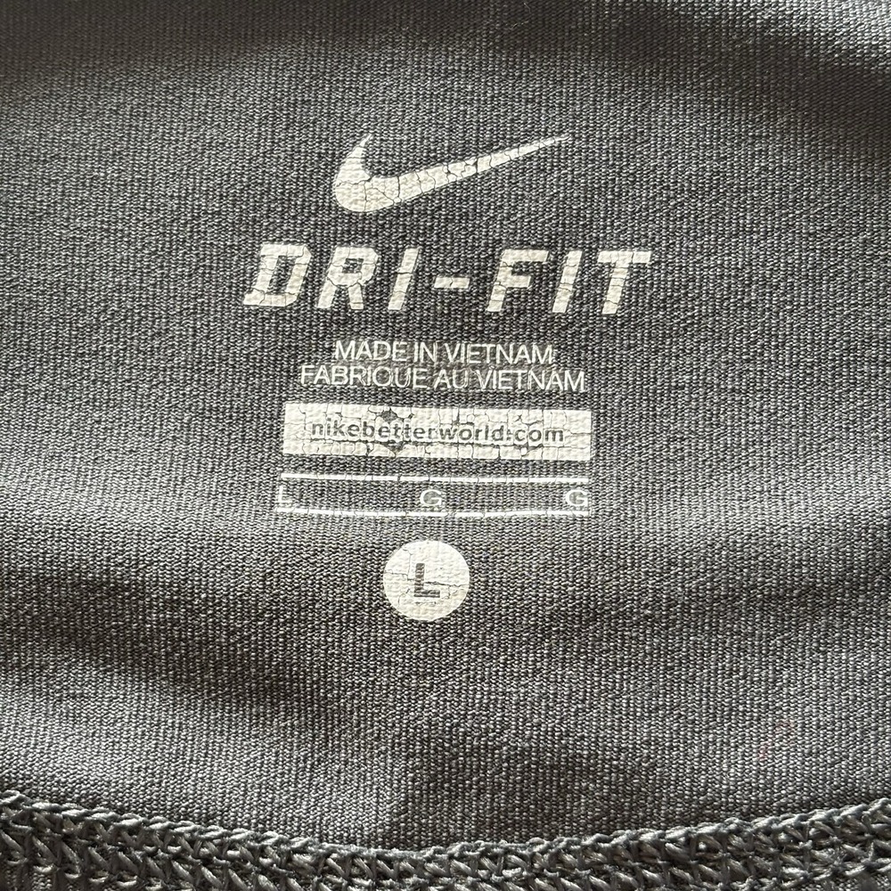Nike Dri Fit Crop Pant Womens Large Gray Wide Leg Athleisure Active Wear - Picture 5 of 9
